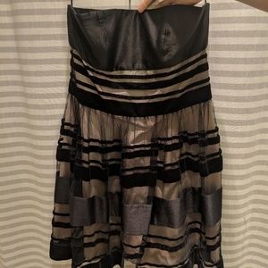 Strapless cocktail dress